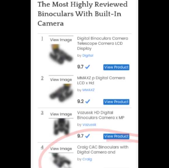 Digital camera binoculars - Picture 3 of 3